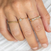 Bague plaque or alberic